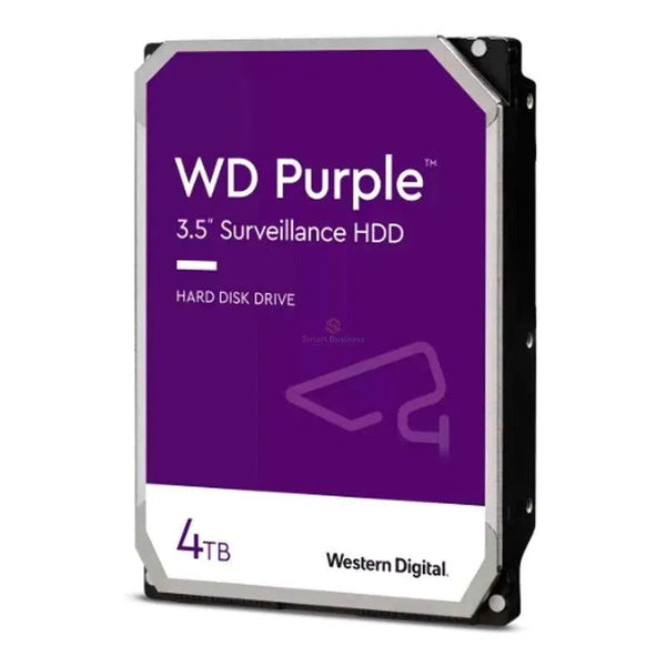 Disco Duro Wester Digital 4Tb (Wd43Purz) Cache 256Mb | 5400 Rpm | 3.5" | Sata 6 | Para Video Vigilancia | Purpura - SMART BUSINESS